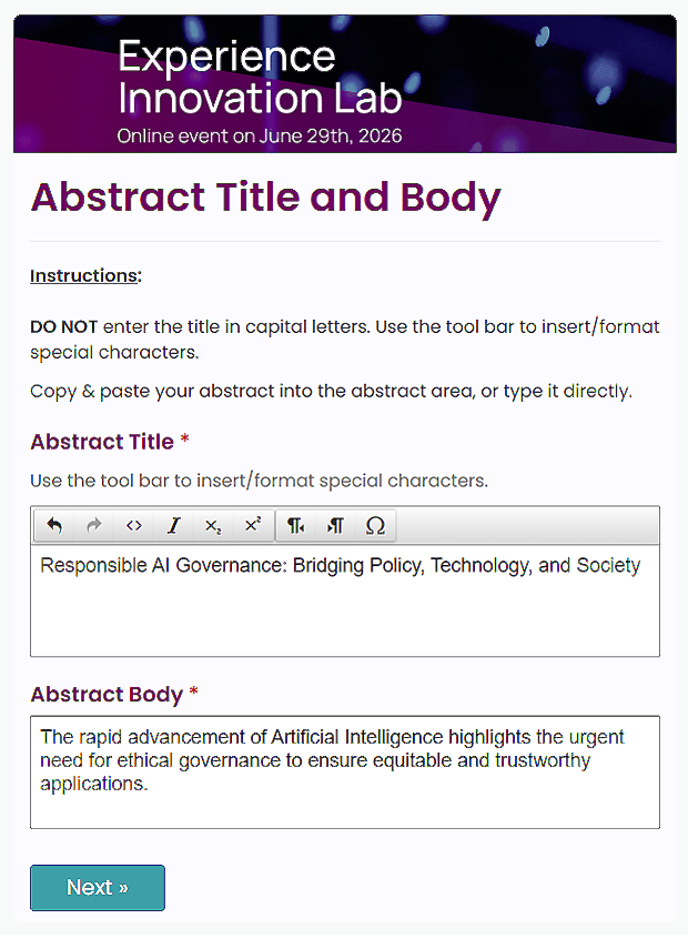 Step 5 - Abstract Content